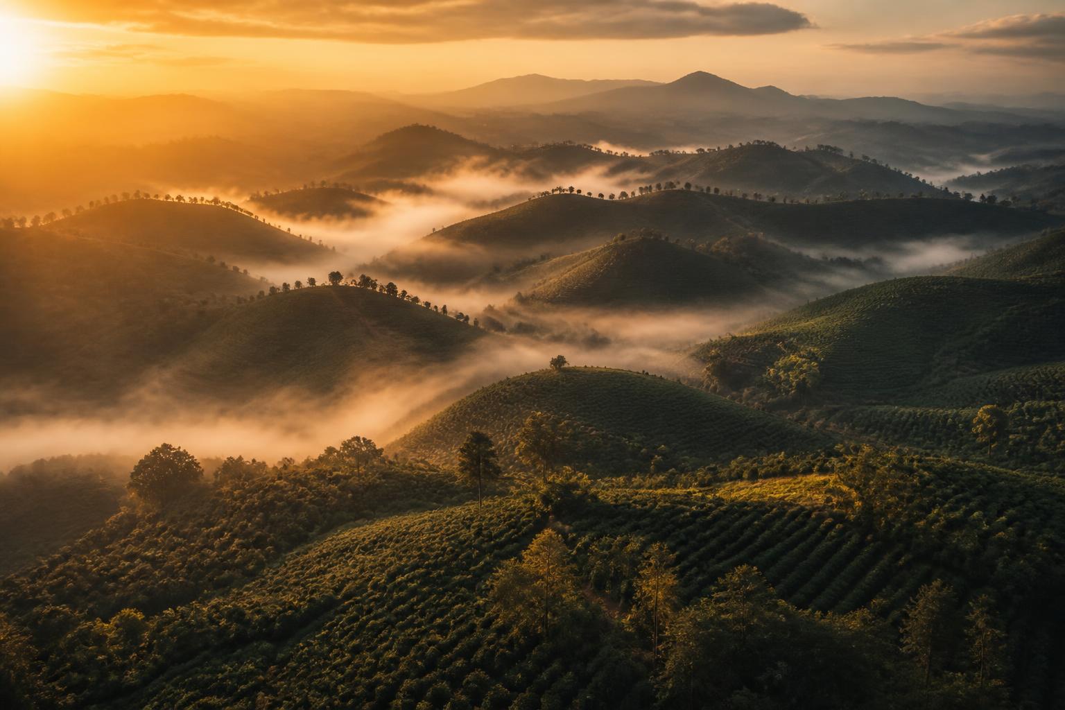 Sul de Minas ao amanhecer
